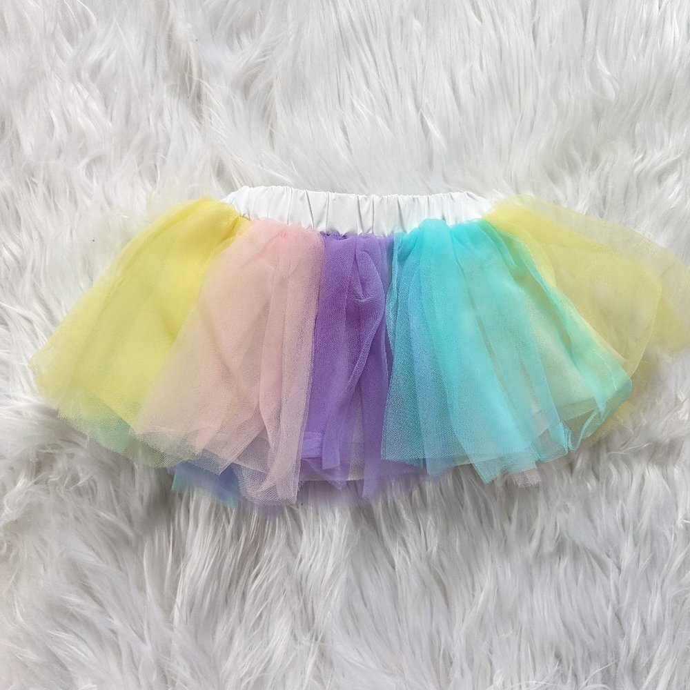 Baby Girl Rainbow Tutu Skirt Up to Size 12-18M